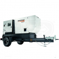 Generac 80kW (Prime)  85kW (Standby) Skid-Mount Diesel Generator (John Deere Engine) w Single-Axle Trailer
