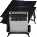 Goal Zero YETI® 6000X Lithium Solar Generator Portable Power Station w/ Wi-Fi & (2) Boulder™ 200 Briefcase Solar Panel & Combiner Cable