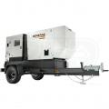 Generac 60kW (Prime)  68kW (Standby) Skid-Mount Diesel Generator (John Deere Engine) w Single-Axle Trailer