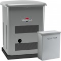 Briggs & Stratton Home Standby Generator - 12 kW (LP) 11 kW (NG), 100 Amp Transfer Switch, Steel Enclosure, Model# 040646 
