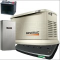 Generac Guardian® 24kW Standby Generator System (200A Service Disc. + AC Shedding) w/ Wi-Fi + QwikHurricane® Pad + Battery