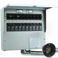 Reliance Controls Pro/Tran2 - 50-Amp (120/240V 10-Circuit) Indoor Transfer Switch w/ Wattmeters & Inlet