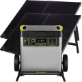 Goal Zero YETI 6000X Lithium Solar Generator Portable Power Station w/ Wi-Fi & (2) Boulder™ 200 Briefcase Solar Panel & Combiner Cable