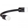 CEP Temporary Generator Power Straight Adapter — 50 Amps to L14-30R, 125/250 Volts, 2ft., Model# 6406M