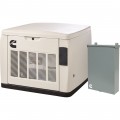 Cummins QuietConnect Home Standby Generator with Transfer Switch — 20 kW, LP/18 kW NG, 120/240 Volts, Single Phase, Model# RS20A Warm